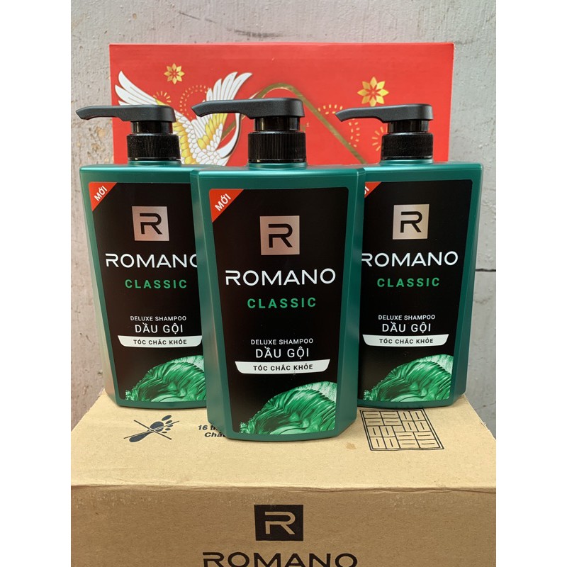Dầu Gội Romano Classic 650g(Xanh Lá)