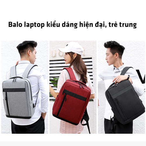 Balo Laptop, Cặp Đựng Máy Tính Cá Nhân Kích Thước 15 6 inch Có Cổng USB Đẹp Và Chống Sốc Giá Rẻ - 025