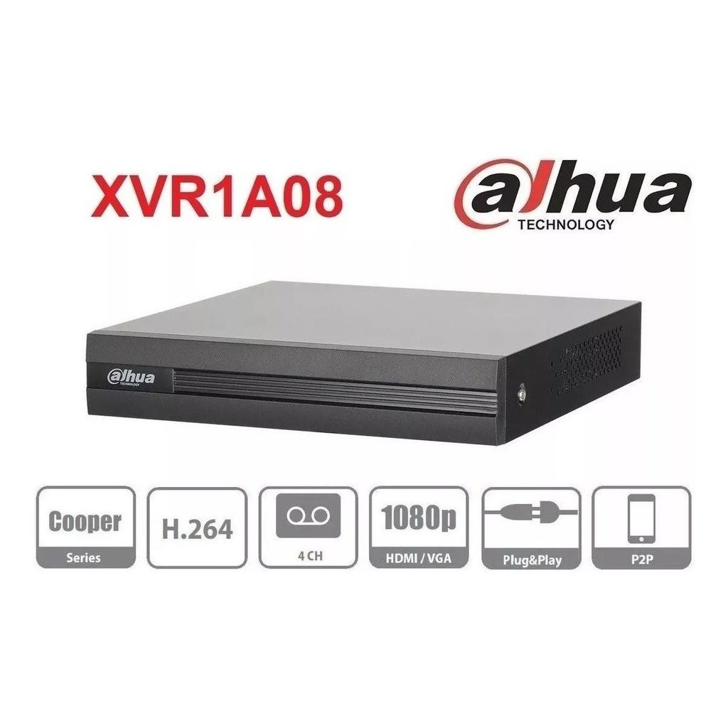 Đầu ghi Dahua DH-XVR1A08 8 kênh hàng chính hãng (bảo hành 24 tháng)