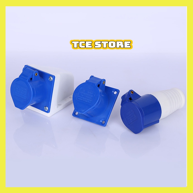 Ổ cắm công nghiệp 3 chấu 1 pha 16A chống nước chống giật