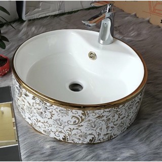 Hcm - chậu lavabo tròn để bàn cực sang trọng