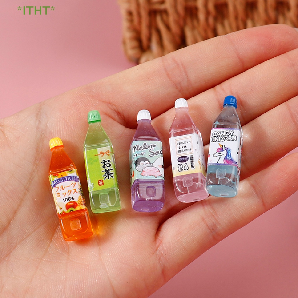Bộ 5 Món Đồ Chơi Uống Trà Nước Ép Cho Nhà Búp Bê Mới