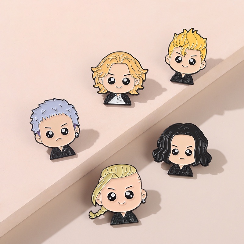 Ghim cài áo hình nhân vật hoạt hình đáng yêu