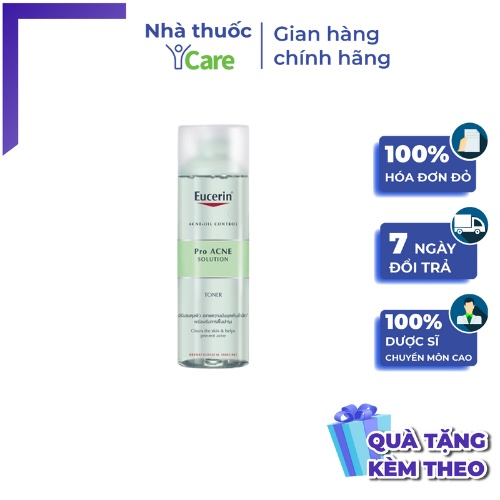 [QUÀ TẶNG] Nước hoa hồng Eucerin Pro acne solution toner chai 200ml