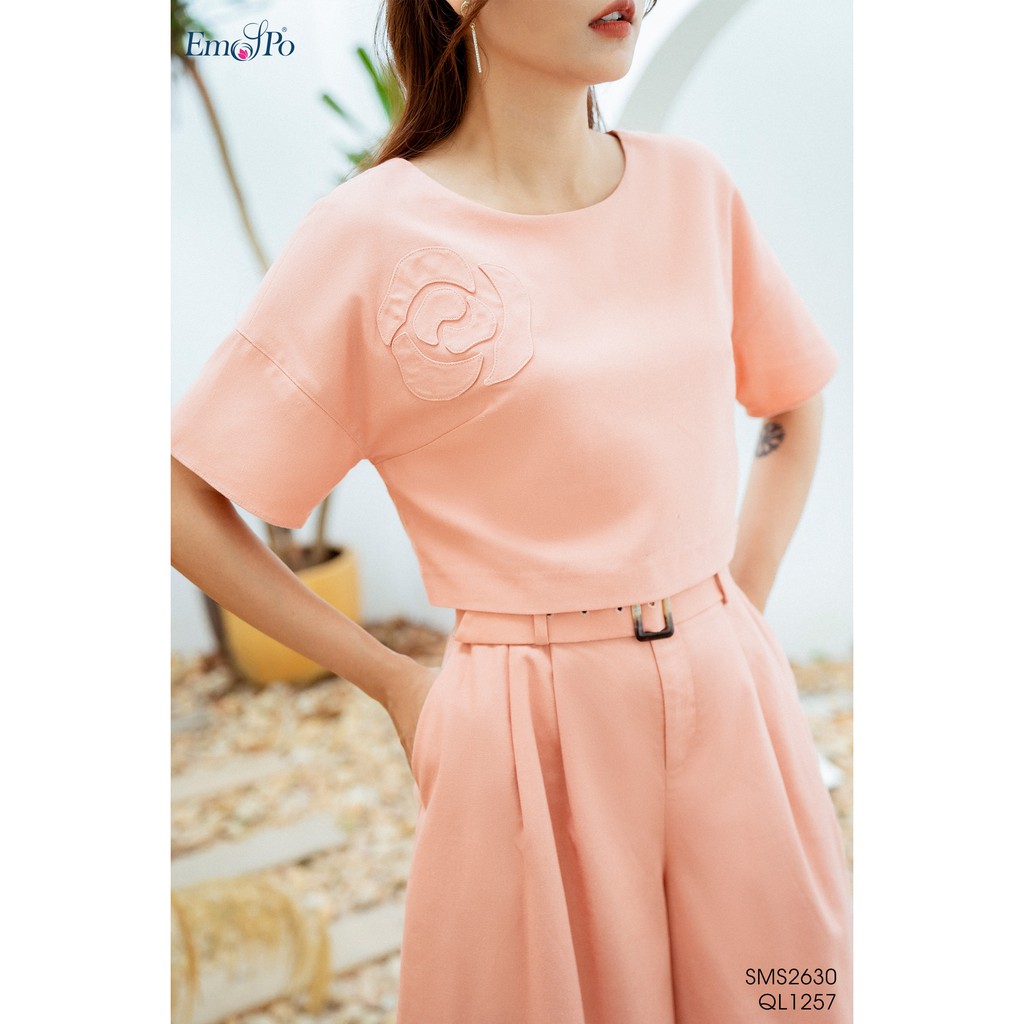 Quần cullotes, ly bung, đỉa cạp, đai eo rời Emspo QL1257