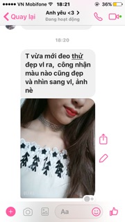 Choker kim tuyến ❤️ (kèm fb của khách)