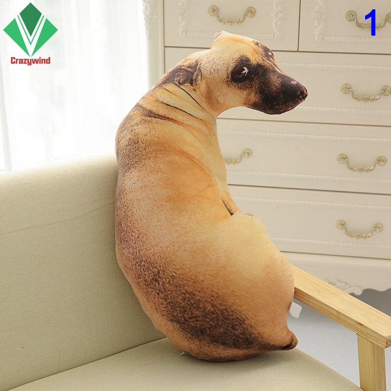 Đồ chơi thú nhồi bông hình dạng chú chó 3D đáng yêu dành cho trang trí nhà cửa