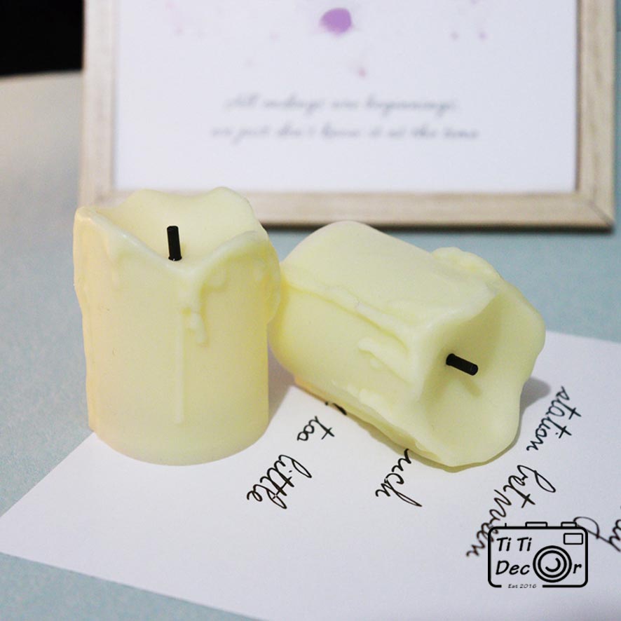 Nến Điện Tử Mini TiTi Decor, Đèn Giả Nến Phong Cách Bắc Âu Dùng Để Trang Trí Decor Nhà Cửa