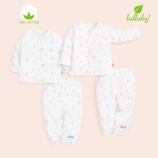 Bộ cotton mỏng bình sữa dài tay Lullaby