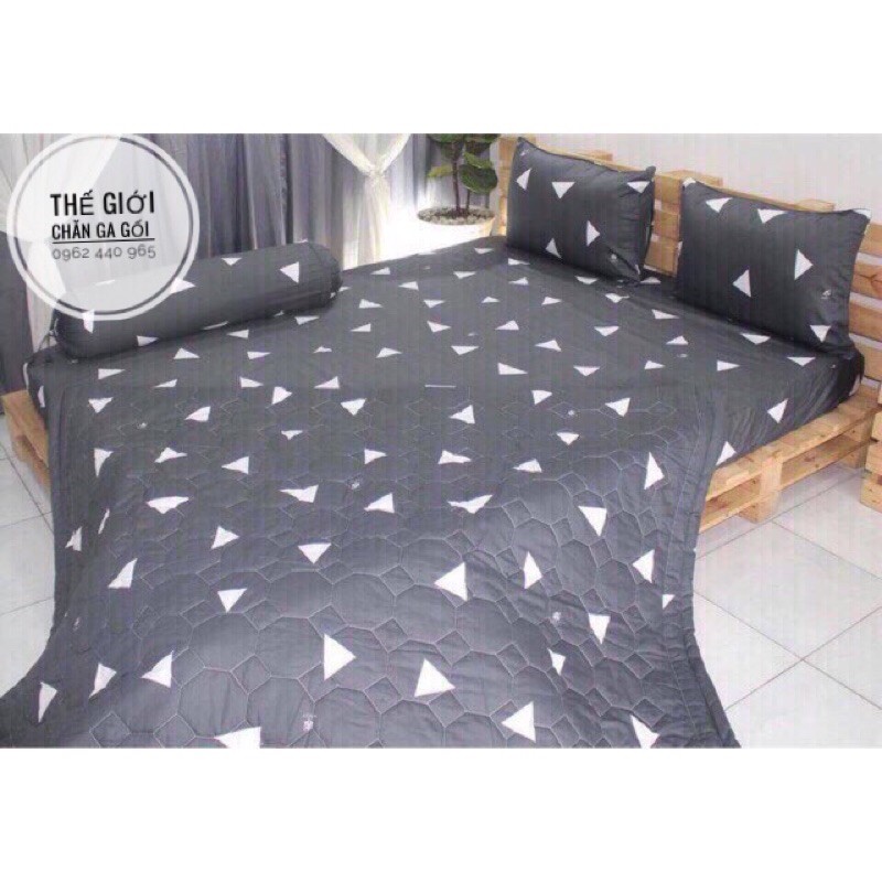 Bộ Drap Cotton Thắng lợi hàng chuẩn có in Logo ( 1ga + 3 vỏ gối) | BigBuy360 - bigbuy360.vn