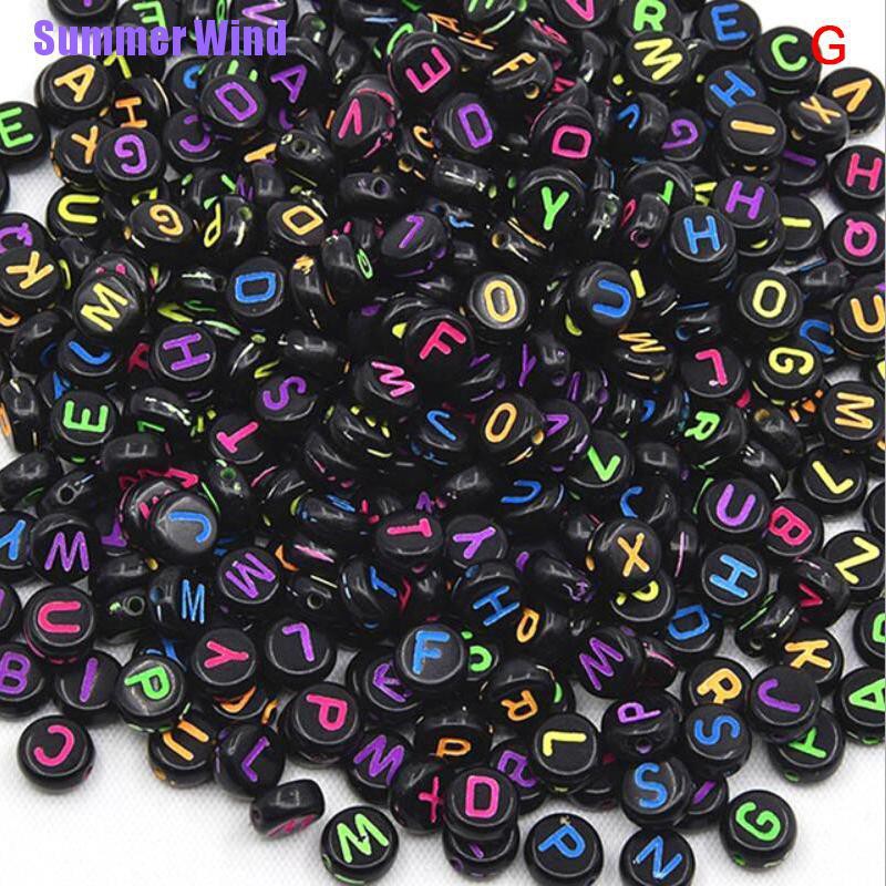 Bộ 100 Hạt Xỏ Lỗ Hình Chữ Cái Xinh Xắn