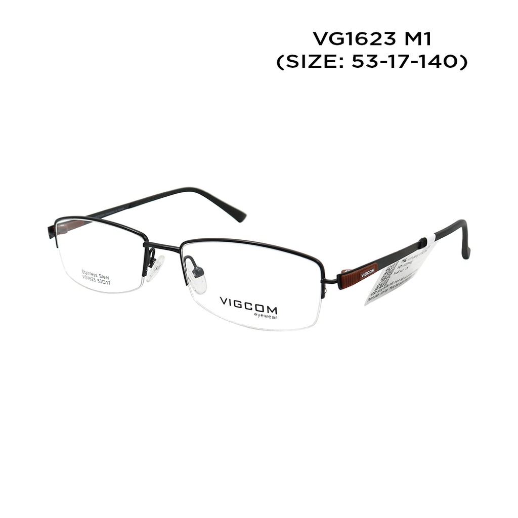 (Hàng chính hãng) Gọng kính nam nữ Vigcom VG1623M màu sắc thời trang