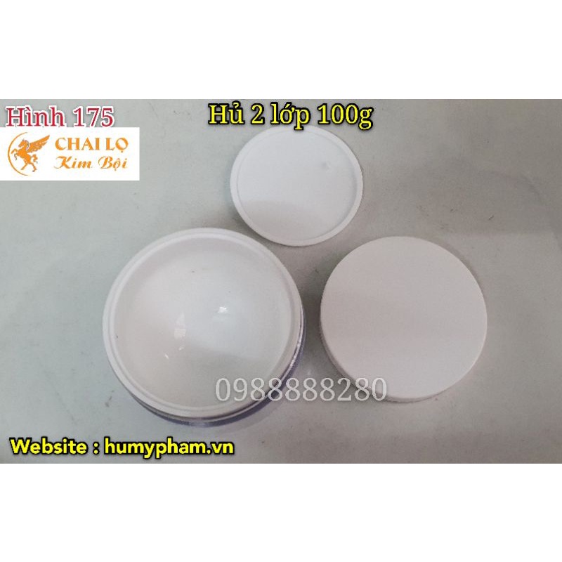 HỦ ĐỰNG KEM BODY 2 LỚP 100g