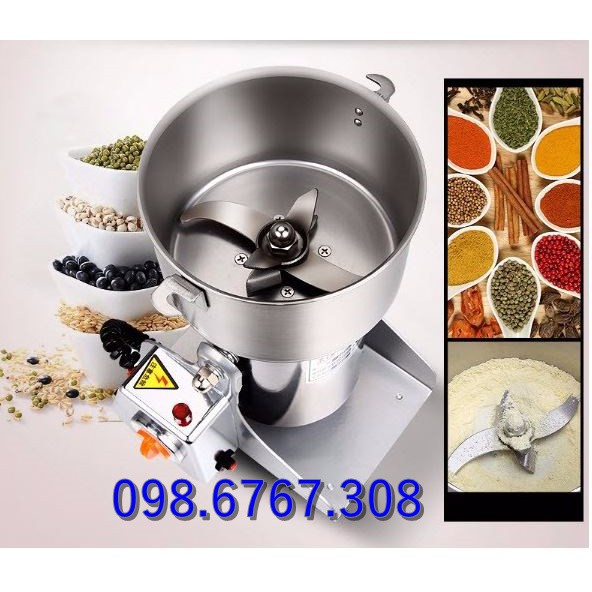 Máy xay bột gạo khô, đậu xanh, đậu đỏ, lạc thành bột mịn 800g