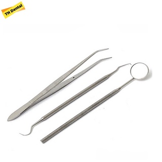 Bộ dụng cụ khám răng 4 chi tiết dùng trong nha khoa