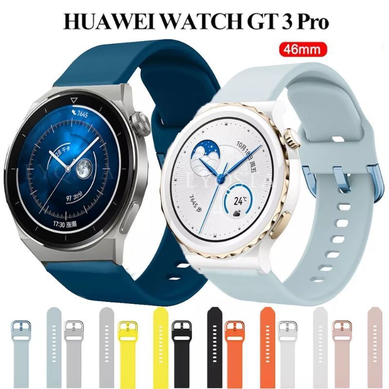 Huawei GT3 Pro 46mm  - Dây đeo silicon trơn đơn sắc 22mm dành cho đồng hồ Huawei GT3 Pro 46mm