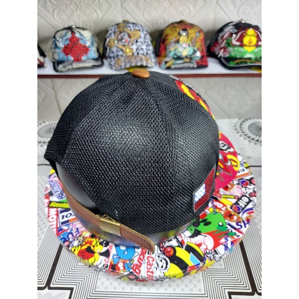 nón kết lưỡi trai thêu full thổ dân black boy made in usa của mỹ  cực đẹp(nón thiết kế )