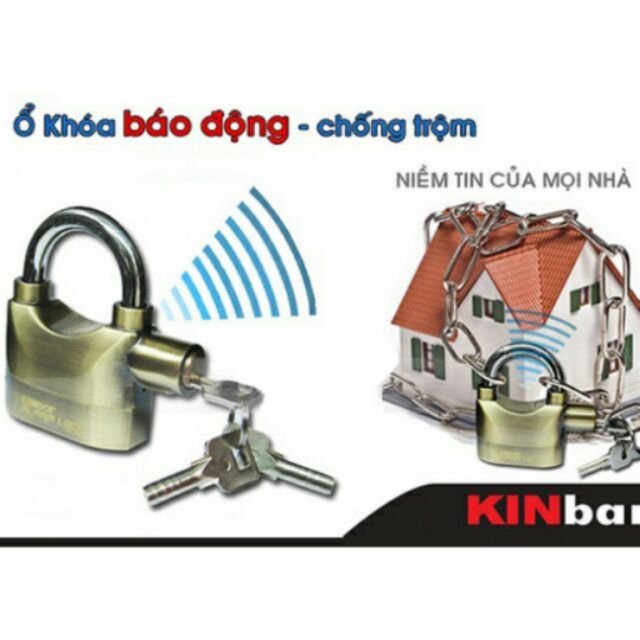 Ổ khóa chống trộm kinbar chính hãng