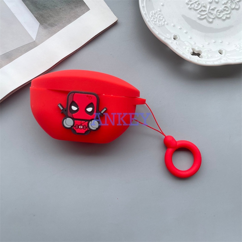 Sony WF-SP800N WF-1000XM4 WF-1000XM3 XB700 C500 H800 Vỏ Bảo Vệ Hộp Sạc Tai Nghe Hình Deadpool Chống Nước