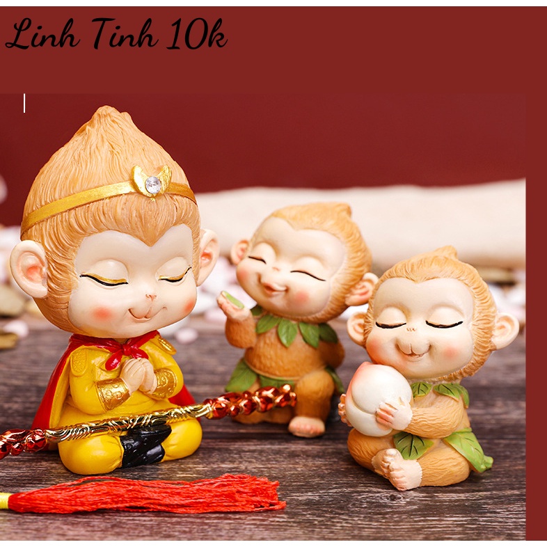 Tượng Tôn ngộ không để bàn, trang trí ô tô đáng yêu  mang lại an nhiên trong cuộc sống - Linh Tinh 10k