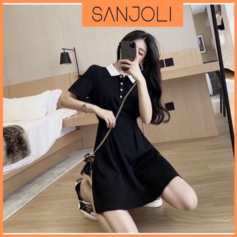 Đầm polo cổ trụ 55-90ky