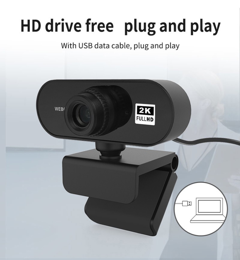 Webcam Lấy Nét Tự Động 2k Cho Máy Tính