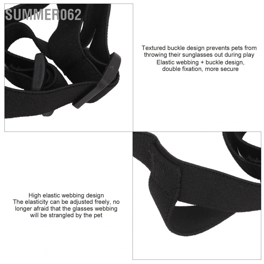 Kính mát chống gió bảo vệ mắt có dây điều chỉnh được cho thú cưng