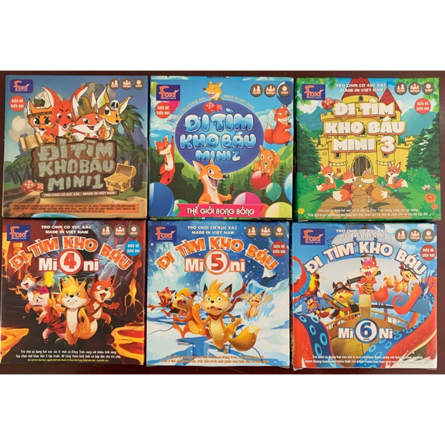 Combo Board game Đi Tìm Kho Báu Mini
