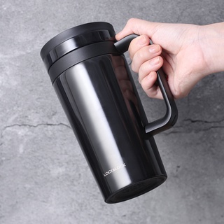 Cốc Giữ Nhiệt Có Lọc inox Pha Cà Phê, Trà Lock&Lock Coffee Filter Mug LHC4197 580ml Màu Đen