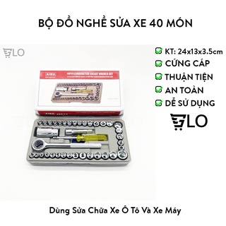 Bộ Đồ Nghề Sửa Chữa Xe Ô Tô Và Xe Máy 40 Món