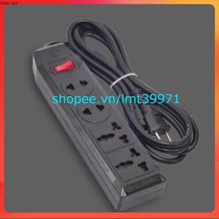 Ổ cắm 4 loại có công tắc Ominsu dây dài 4.5 mét và 2.5m chịu tải 2000W (loại 2 ổ đa năng+2 ổ thường)