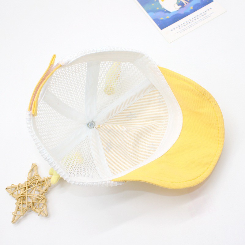 Nón mũ lưỡi trai dạng lưới cho bé trai bé gái có gắn sừng hươu (Monter) cho bé từ 6 đến 24 tháng