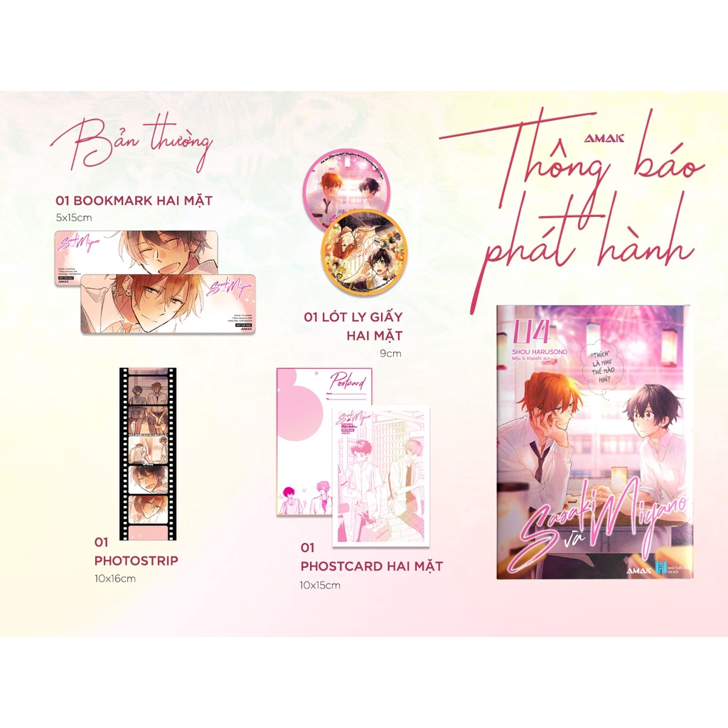 Sách Sasaki Và Miyano - Tập 4 - Tặng Kèm Bookmark + Postcard Ivory Bồi Đôi + Photo Strip PVC