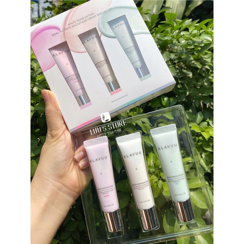 Set Kem Lót Klavuu mini gồm 3 tuýp | BigBuy360 - bigbuy360.vn