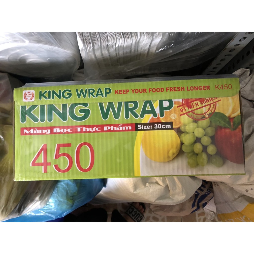 Cuộn bọc thực phẩm King Wrap, Màng bảo quản thức ăn, Cuộn nhựa bảo quản thức ăn lâu dài, an toàn vệ sinh thực phẩm