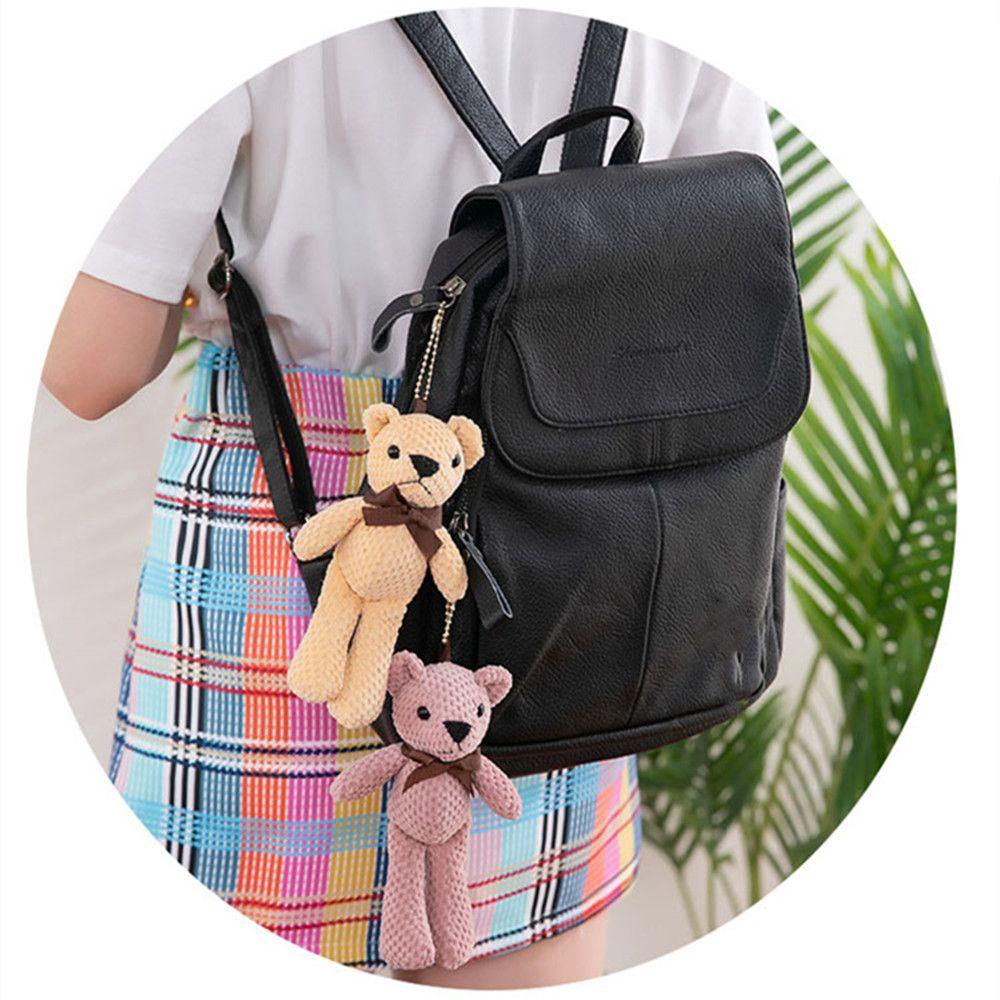 Móc Khóa Hình Gấu Teddy Bằng Len Dễ Thương