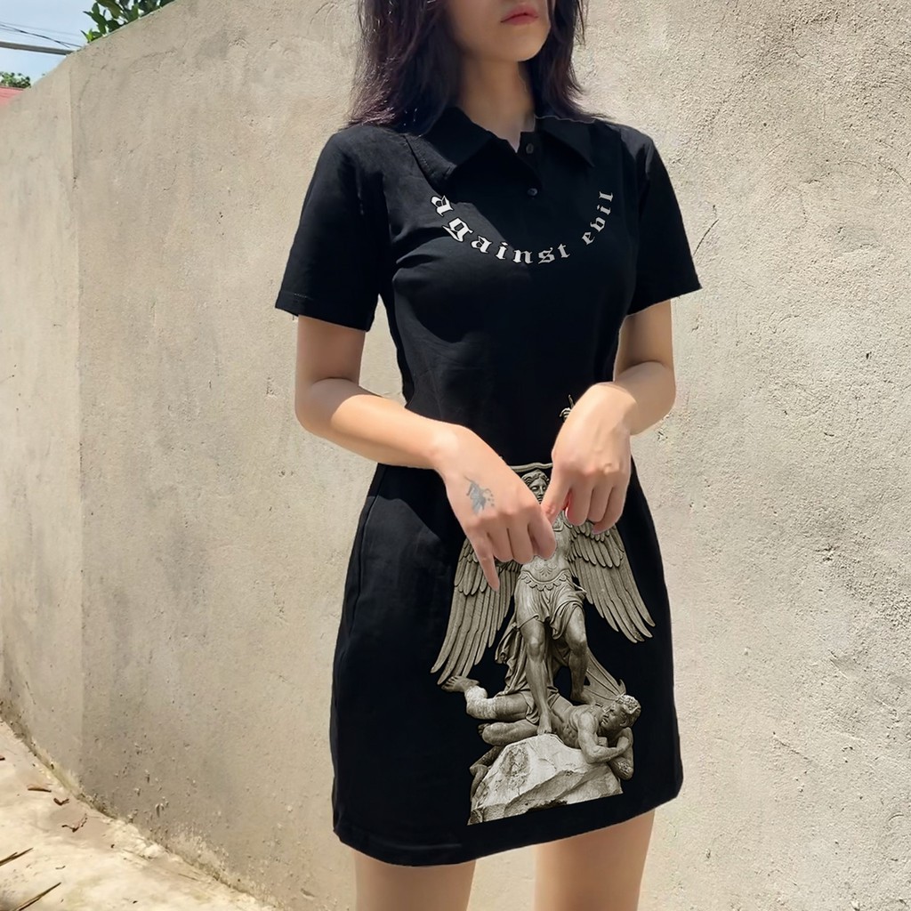 Váy Polo Hoạ Tiết Phục Hưng 1282 | BigBuy360 - bigbuy360.vn