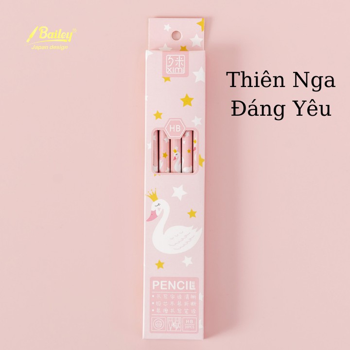 Bút chì 2b gỗ 🍓HOẠT HÌNH🍓 dễ thương kèm tẩy giá rẻ nhất vịnh bắc bộ