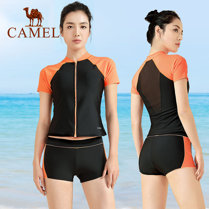 Bộ đồ bơi CAMEL hai mảnh dáng ôm che bụng quyến rũ thời trang cho nữ