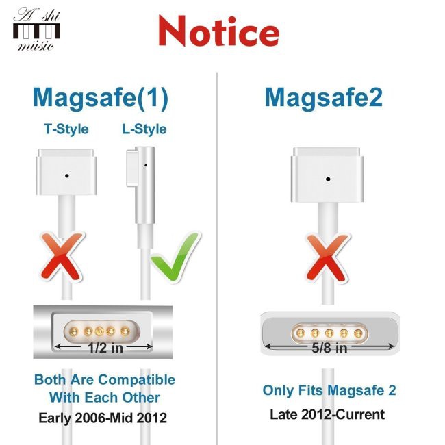 macbook pro charger adapter Đầu sạc nam châm thay thế cho Apple Macbook Pro