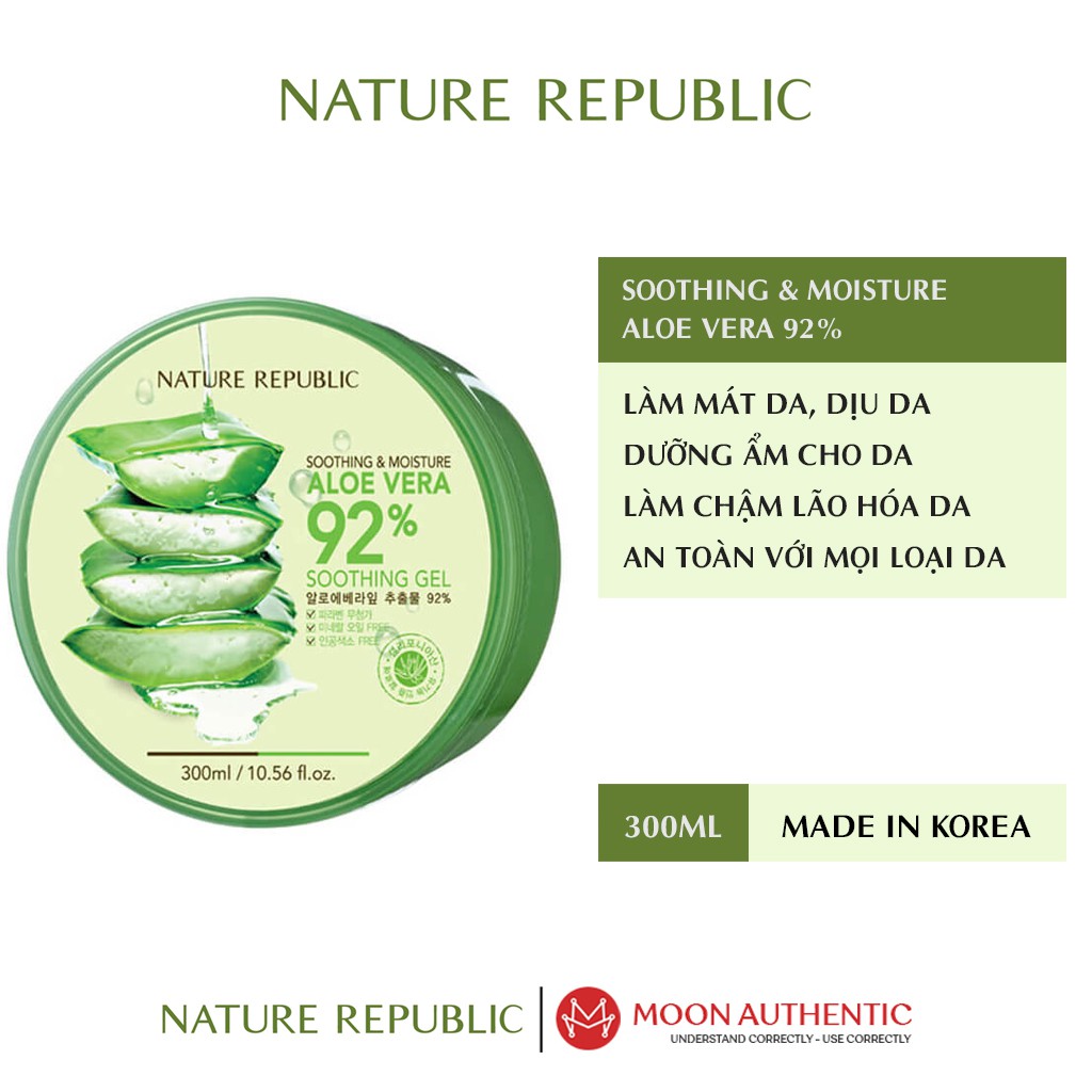 Gel nha đam 92% Natural Republic 300ml