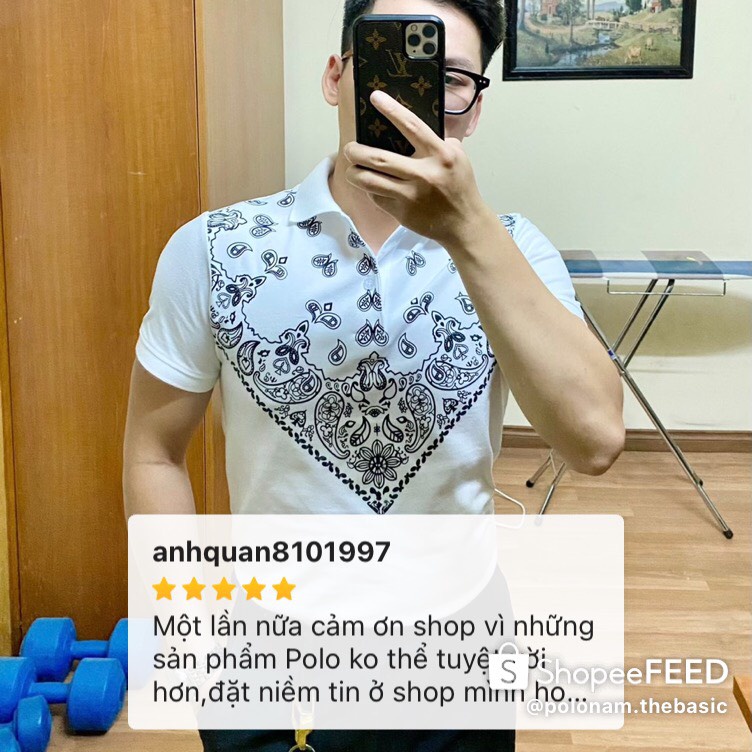 Áo polo nam đẹp hoa văn sang trọng GAP004 - Áo polo hàn quốc form suông trẻ trung, sang trọng [Size lớn > 3XL 4XL]