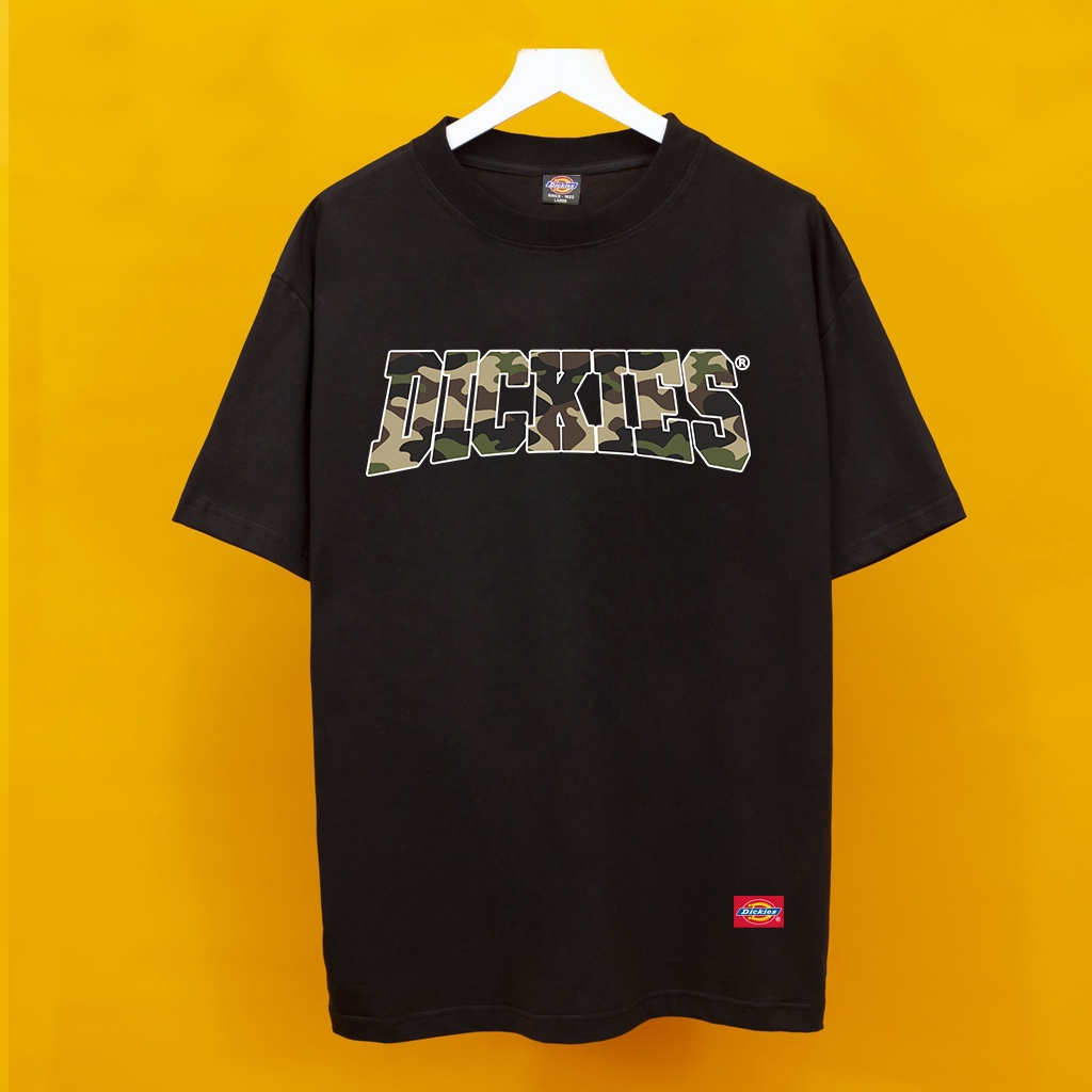 Áo Thun Dickies Logo Camo Cong form rộng - T-Shirt Dickies cao cấp-DK13-Streetwears SG