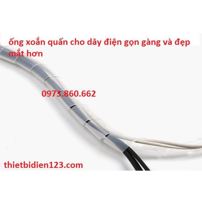 Ống xoắn quấn dây điện loại tốt -TBĐ -Thiết bị điện giá tốt