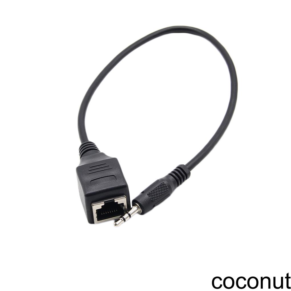 Dây Cáp Chuyển Đổi Cổng 3.5mm Sang RJ45 Ethernet LAN Chuyên Dụng Chất Lượng Cao