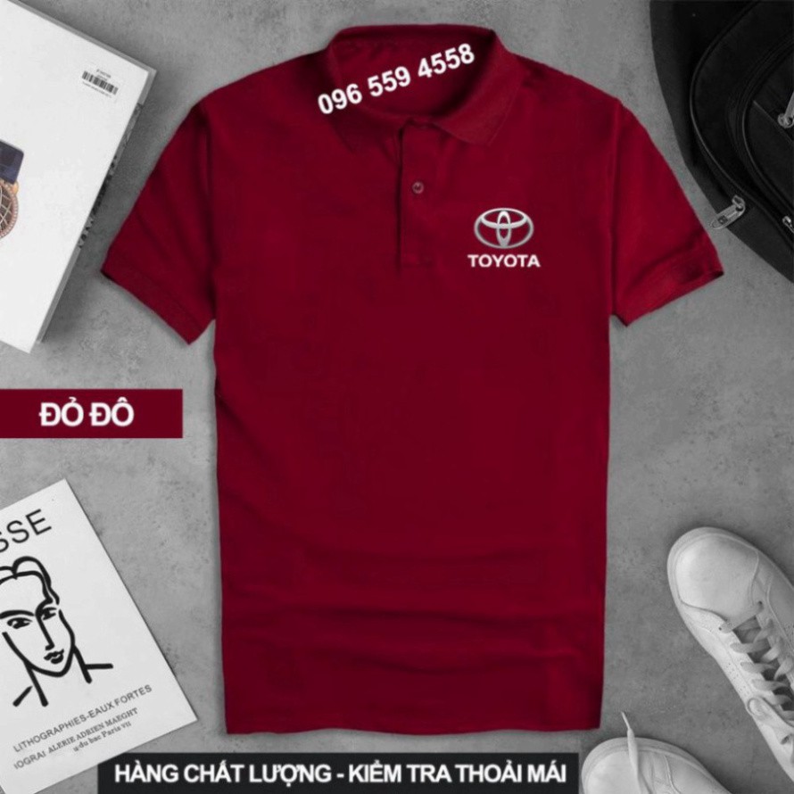 Áo thun Polo TOYOTA Cao Cấp - Polo có cổ Logo Hãng Xe Ô tô nhiều màu sang trọng, lịch lãm, đẳng cấp, thời trang Polo Sto