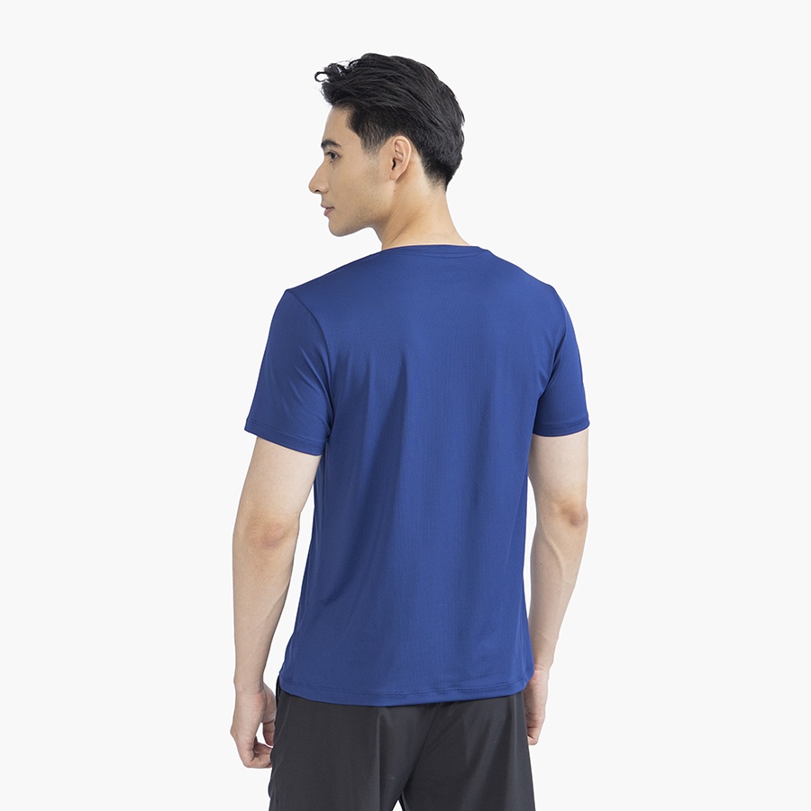 Áo Thun Nam Ngắn Tay Cổ Tròn ARISTINO ATS040S2 Áo Phông T-Shirt trơn màu in chữ Vải polyester cao cấp Dáng suông vừa