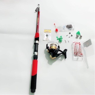 Bộ combo cần shimano + máy câu + phụ kiện đầy đủ y hình giá cực rẻ