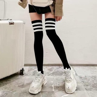 Tất đùi phong cách học sinh nhật bản - tất đùi chất liệu cotton co giãn học sinh cho bạn nữ