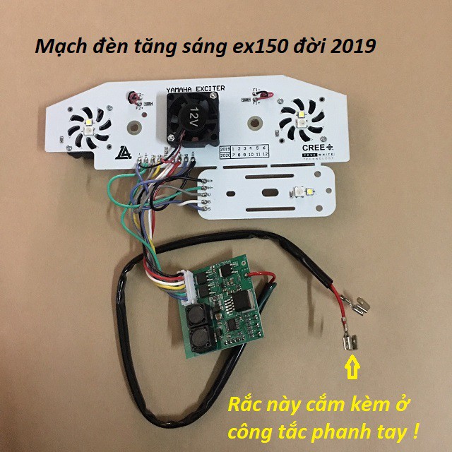 Mạch đèn tăng sáng cho ex150 đời 2019